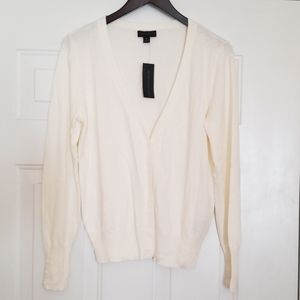 Worthington Cream Button down Sweater